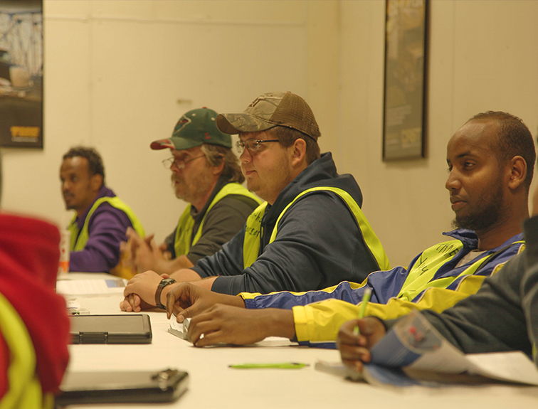 image of male CDL students sitting in a classroom